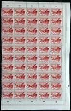 Nederland 1953 Kinderzegel 7+3ct rood – half vel (50 stuks), Verzenden, Na 1940, Postfris