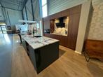 Grote luxe showroomkeuken te koop, Ophalen, Met kookeiland, Groen, Graniet of Steen