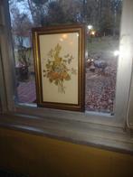 Vintage prent litho van bloemen, Verzenden, Voor 1940, Gebruikt, Natuur