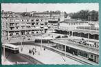 oude ansichtkaart Arnhem, Stationsplein, trolleybus, bus, Ophalen of Verzenden, 1940 tot 1960, Gelopen, Gelderland