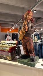 Horeca beeld hout 95cm, Verzamelen, Beelden en Beeldjes, Ophalen, Gebruikt, Overige typen