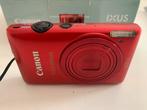 Rode Canon Ixus 220 HS, Ophalen of Verzenden, Zo goed als nieuw, Canon, 8 keer of meer