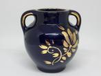 Vintage siervaasje donkerblauw/goud, Ophalen of Verzenden, Zo goed als nieuw