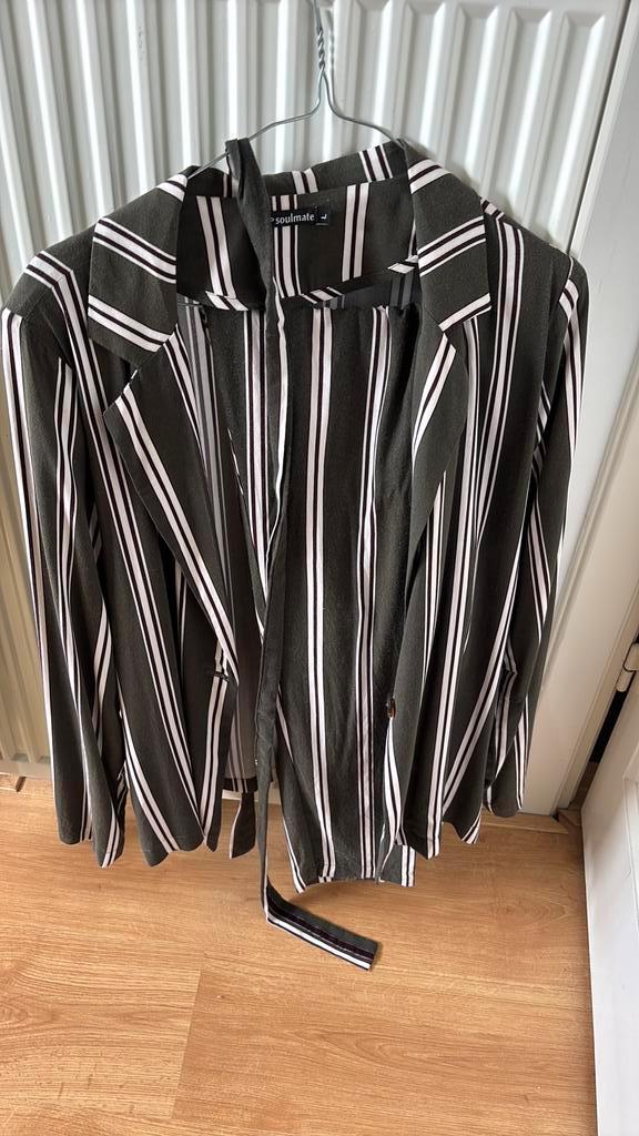 Broek met jasje streep maat L heerlijk zacht materiaal, Kleding | Dames, Overige Dameskleding, Gedragen, Ophalen of Verzenden