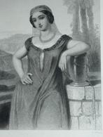 Antieke Staalgravure Rebekka - 1847, Ophalen of Verzenden