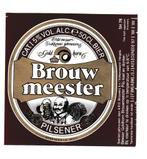 Bieretiket Brouwmeester Pilsener  Brouwerij Artois, Verzamelen, Ophalen of Verzenden, Nieuw, Overige typen, Overige merken