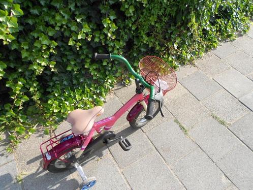 kleuter fiets . 12,5 inch .met zij wieltjes ., Boeken, Kinderboeken | Kleuters, Gelezen, 4 jaar, Meisje, Ophalen