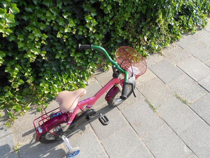 kleuter fiets . 12,5 inch .met zij wieltjes ., Boeken, Kinderboeken | Kleuters, Gelezen, 4 jaar, Meisje, Ophalen
