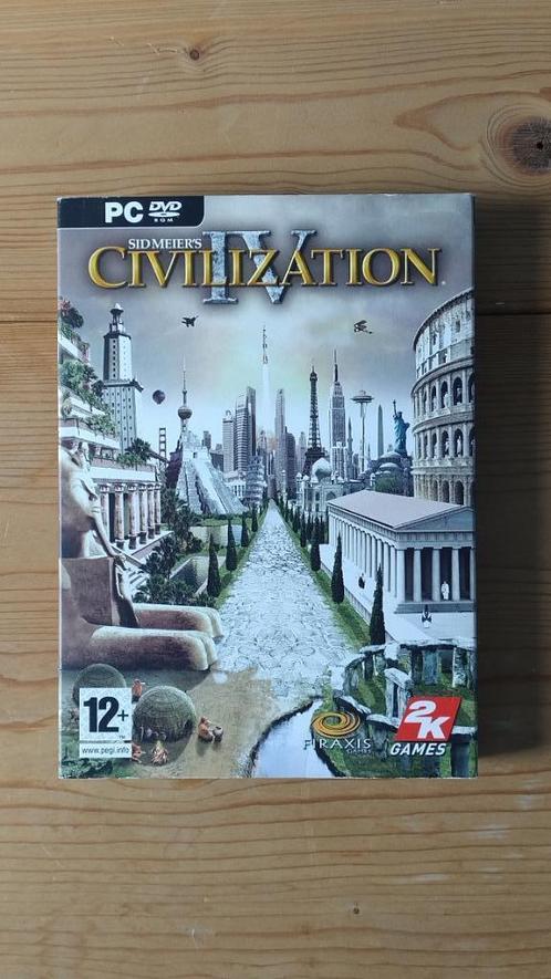 Sid Meier’s Civilization IV PC – handleiding & doos zijn top, Spelcomputers en Games, Games | Pc, Gebruikt, Strategie en Constructie