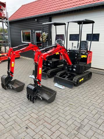 JPC minigraver minikraan 1000kg kraan 2stuks NIEUW!! beschikbaar voor biedingen