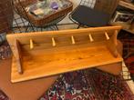 Vintage Houten Kapstok met Haken, Wandkapstok, Ophalen of Verzenden, Zo goed als nieuw, Nvt