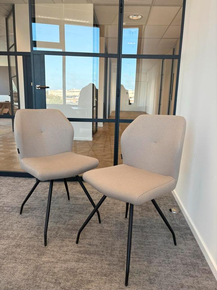 Bronx71 eetkamer stoelen 4 stuks, Huis en Inrichting, Stoelen, Zo goed als nieuw, Twee, Metaal, Grijs, Ophalen