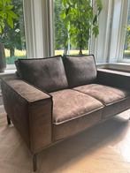 Tweezits bank donkerbruin, Ophalen, 150 tot 200 cm, Tweepersoons, 75 tot 100 cm