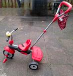 Driewieler met loopstang, Kinderen en Baby's, Ophalen of Verzenden, Gebruikt
