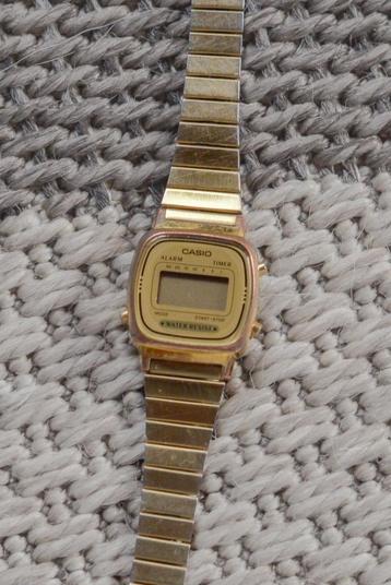 vintage casio dames horloge - goud kleur beschikbaar voor biedingen