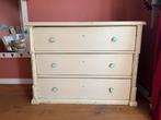 Vintage Commode met 3 Lades voor baby, Huis en Inrichting, Kasten | Dressoirs, Ophalen, Gebruikt, 100 tot 150 cm, Met lade(s)