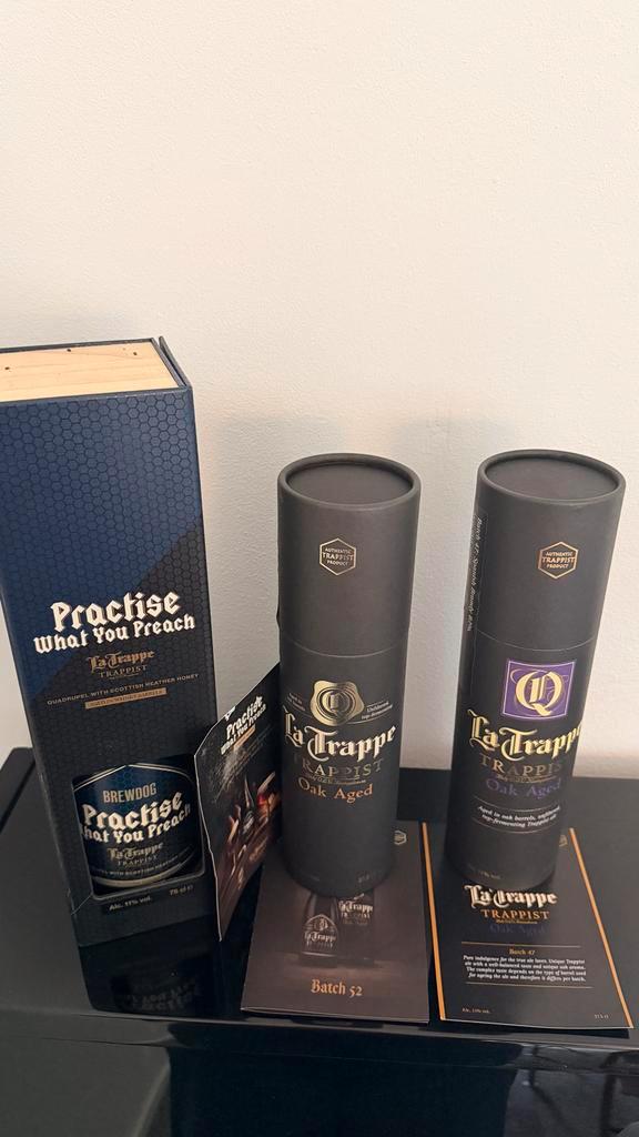 La Trappe Oak Aged & Brewdog Vatgerijpt Set, Verzamelen, Biermerken, Nieuw, Overige typen, Ophalen of Verzenden