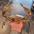 Krab messing beeld large goudkleurig, Ophalen of Verzenden