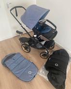 Bugaboo Fox kinderwagen, wieg, meerijdplank, voetenzak, tray, Gebruikt, Bugaboo, Verstelbare duwstang, Ophalen
