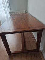 mooie houten eettafel, met 1 verstopt laadje., Ophalen, Gebruikt, Past in elk interieur, Eikenhout