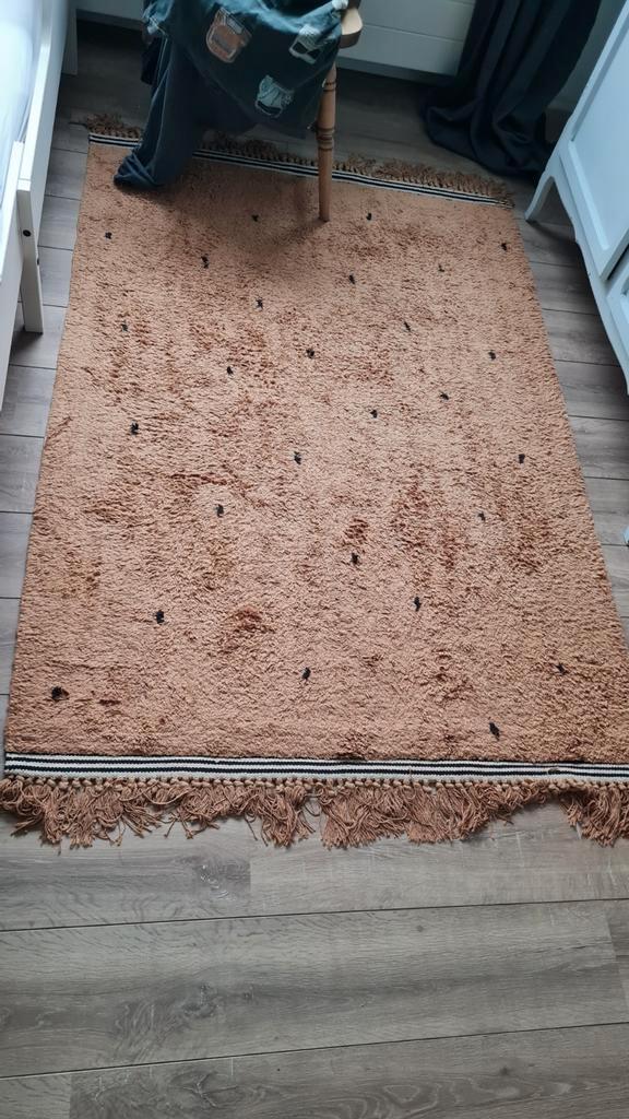 Leuk bruin kleed met stippen - Tapis Petit, Huis en Inrichting, Stoffering | Tapijten en Kleden, 50 tot 100 cm, Rechthoekig, Bruin