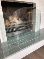 Glazen haardscherm, Huis en Inrichting, Ophalen, Gebruikt, Vrijstaande haard, Houthaard