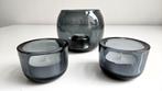 Iittala waxinelichthouders, Huis en Inrichting, Overige materialen, Ophalen of Verzenden, Zo goed als nieuw, Grijs