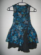 Zomerjurk overslagmodel grijs blauw groen - maat 98, Gebruikt, C&A, Meisje, Ophalen of Verzenden