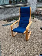 Fauteuil, design, blauw, Ophalen, Gebruikt, Deens, 75 tot 100 cm
