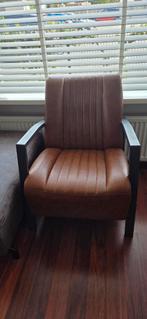 Fateuil cognac kleur, Ophalen of Verzenden, Zo goed als nieuw, 75 tot 100 cm