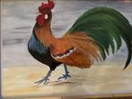 Acryl schilderij “haan”, Antiek en Kunst, Kunst | Schilderijen | Klassiek, Ophalen