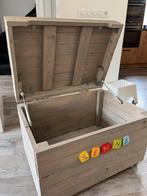 Houten kist met zwenk wielen!, Huis en Inrichting, Ophalen, Gebruikt, 50 tot 100 cm, Minder dan 50 cm