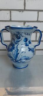 Unieke handbeschilderde blauwe vaas, Antiek en Kunst, Antiek | Vazen, Ophalen