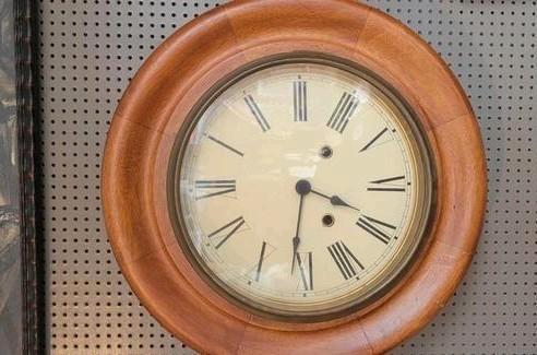 mooie schoolklok, Antiek en Kunst, Antiek | Klokken, Ophalen of Verzenden