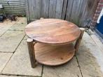 Mangohouten tafeltje rond 60 cm, Ophalen, 50 tot 100 cm, Rond, Tot twee personen