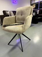 ACTIE Luxe Velvet Teddy Eetkamerstoel Monica Draaibaar Beige, Huis en Inrichting, Stoelen, Overige kleuren, Drie, Info@oosterbaanwonen.nl