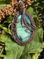 Labradoriet Amethist Zwarte Onyx Spinel Edelsteenketting, Ophalen of Verzenden, Nieuw