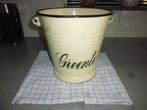 Vintage emaille groente emmer, Ophalen of Verzenden