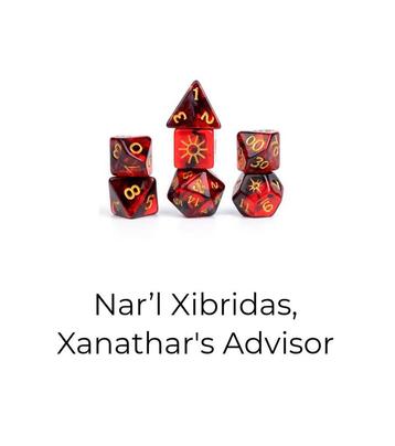 Wizards of the Coast Dungeons & Dragons Nar'l Xibridas Dice beschikbaar voor biedingen