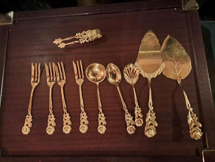 Hildesheimer Rosé Bestek Set Verguld, Antiek en Kunst, Antiek | Bestek, Ophalen of Verzenden