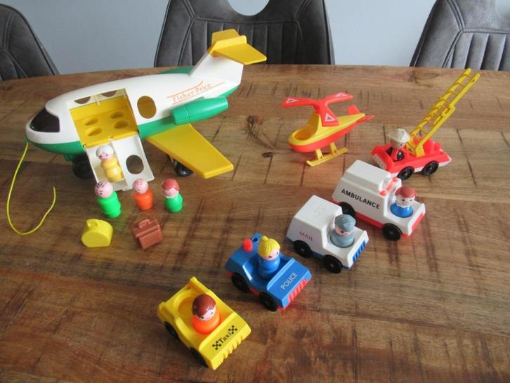 Fisher Price Vintage vliegtuig Jetliner 182+ extra uit 1981, Kinderen en Baby's, Speelgoed | Fisher-Price, Gebruikt, Auto of Voertuig