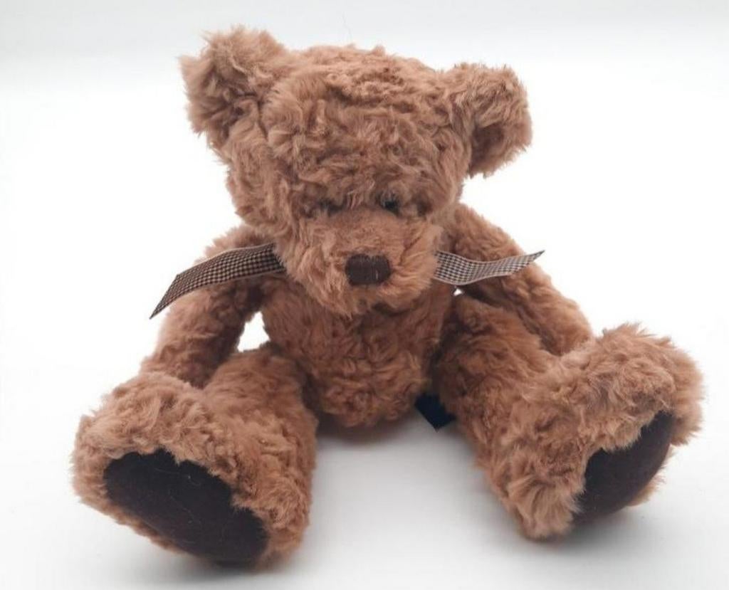 Vintage Russ Berrie & Co. Langley Teddy Beer ca. 28cm lang, Ophalen of Verzenden, Zo goed als nieuw, Stoffen beer, Overige merken