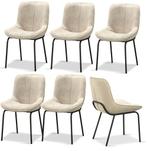 Set stoelen 4 of 6 stoelen velours beige luxe stoelen, Huis en Inrichting, Stoelen, Overige kleuren, Nieuw, Ophalen of Verzenden