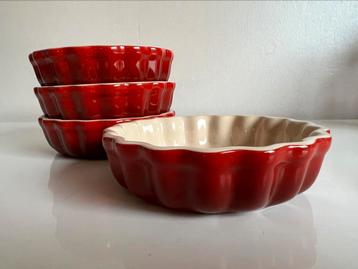 Le Creuset Set van 4 Tartelettes Ovenschaaltjes Rood beschikbaar voor biedingen