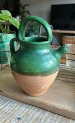 Franse provencaalse kruik met groen, Ophalen of Verzenden