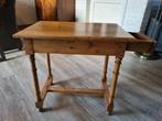 Antiek eiken bijzettafeltje met lade  61 x 41, 59 hoog, Antiek en Kunst, Antiek | Meubels | Tafels, Ophalen