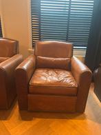 Lederen fauteuil, Huis en Inrichting, Ophalen, Gebruikt, 75 tot 100 cm, 50 tot 75 cm
