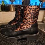 Graceland laarsjes met tijgerprint, Kleding | Dames, Ophalen of Verzenden, Zo goed als nieuw, Zwart