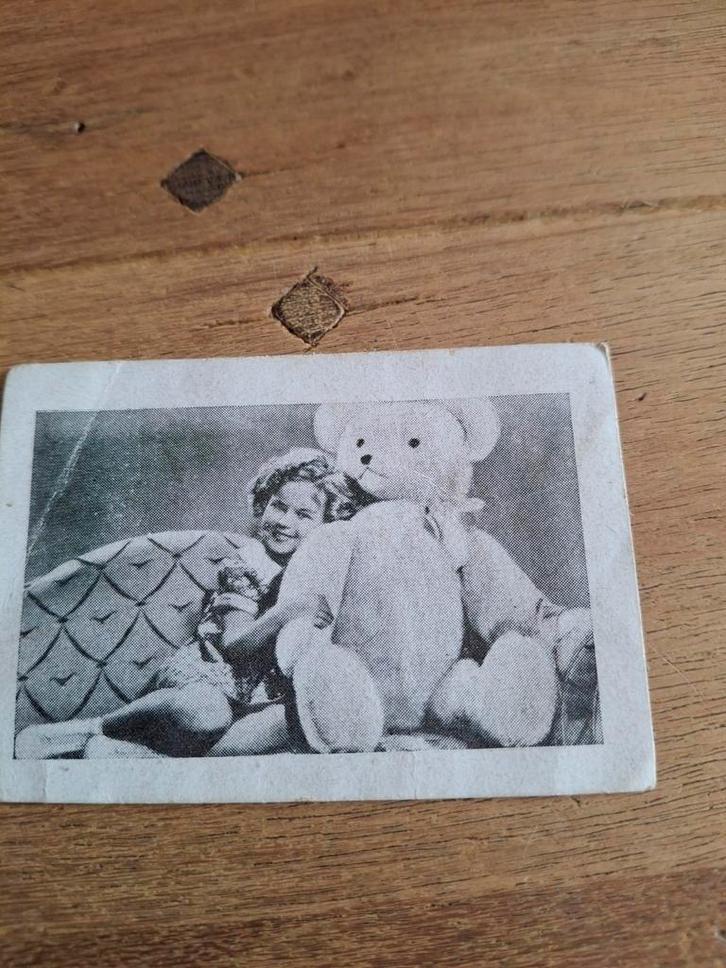 Vintage Foto Meisje met Teddybeer, Antiek en Kunst, Antiek | Speelgoed, Ophalen of Verzenden