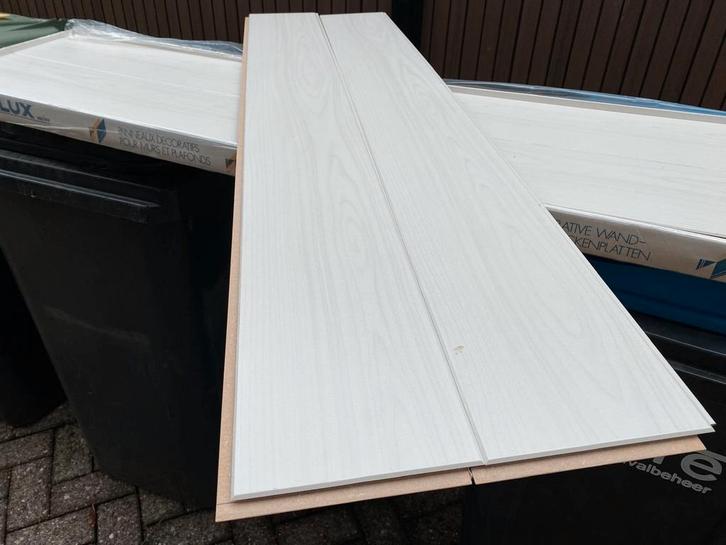 MDF vinyl wandplaten 73m2 Restpartij!, Doe-het-zelf en Verbouw, Platen en Panelen, Nieuw, Overige materialen, Minder dan 20 mm